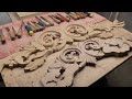 The carved table, part three, the beginning of work on the tsarga, wood carving