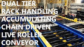 Dual Tier Chain Driven Live Roller Conveyor