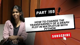 ✨ Part 155: Change the Transparency of a Graph Plot in Matplotlib with Python