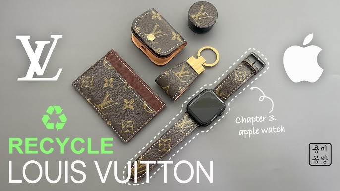 Easy DIY Louis Vuitton Apple Watch Band  Upcycled From Old LV Wallets 