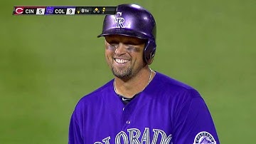 CIN@COL: Cuddyer lines two-run double for the cycle