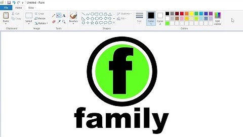 How to draw the Family Channel logo using MS Paint | How to draw on your computer
