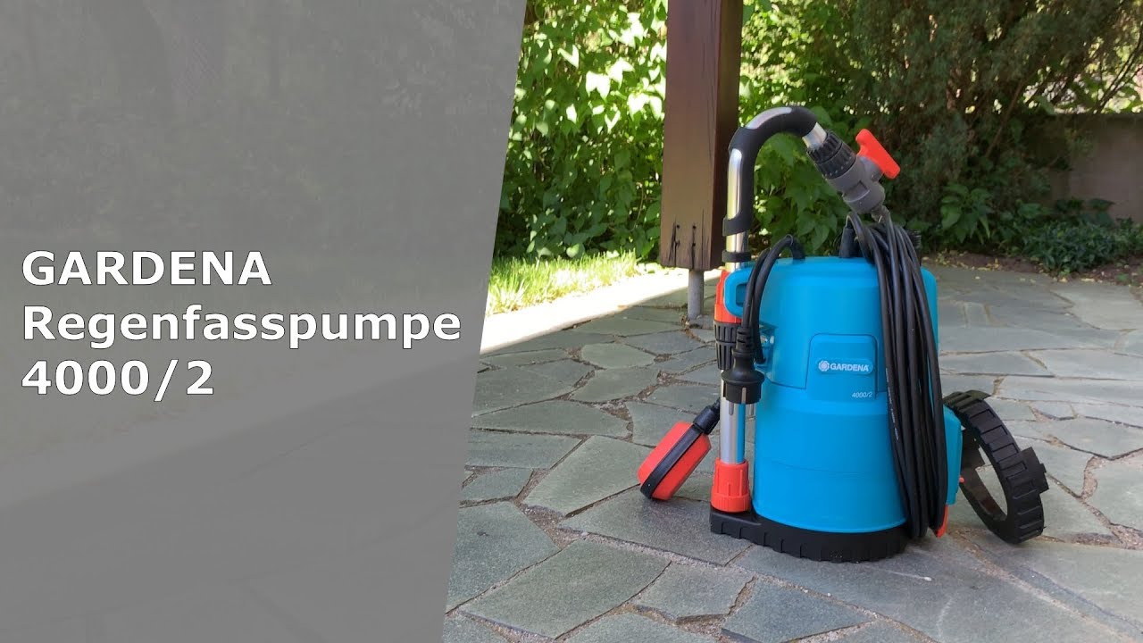 Gardena 4000/2 Regenfasspumpe im Test [Unboxing, Montage, Leistung