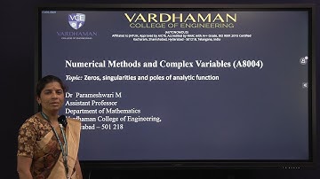 NMCV - Zeros Singularities and poles of analytic function