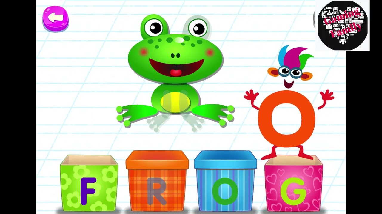Learn Letters with Puzzles BUILD THE WORD FROG Alphabet Learning for Kids VIDEOS FOR KIDS GAMES