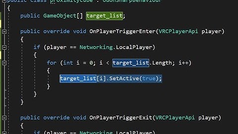 Udon# Tutorials: How to write a Proximity Script