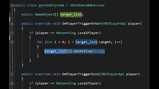 Udon# Tutorials: How to write a Proximity Script