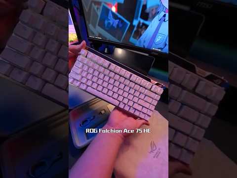 這把自帶「物理外掛」的磁軸鍵盤太狠了...???? - ROG Falchion Ace 75 HE #電競#桌機 #桌上型電腦 #電腦 #科技 #華碩 #ASUS #ROG #磁軸鍵盤 #fyp #