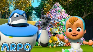 Giant Egg Hunt! 🥚 | Robot ARPO in Turkish | Fun Kids Cartoons
