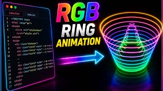     I Create This beautiful 3D RGB Ring Animation Using HTML & CSS 