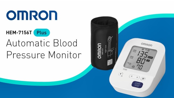 Omron HEM 7143T1A Digital Bluetooth Blood Pressure Monitor with Cuff  Wrapping Guide & Intellisense Technology For Most Accurate Measurement  (Adapter