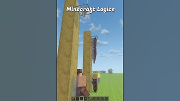 Minecraft logics #minecraft #shorts #minecraftlogic