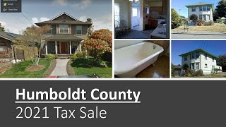 Humboldt County CA - 2021 Tax Sale - Deal of the Week
