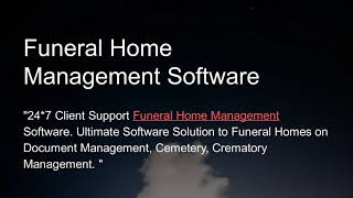 Funeral Software -  Continental Computers