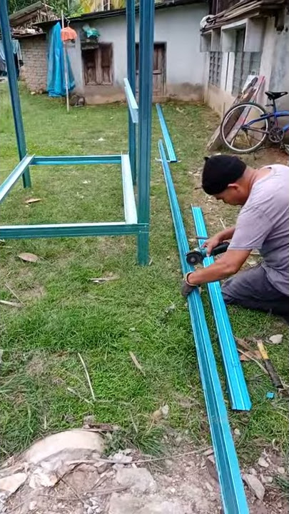 Rak untuk pokok ..potongan besi aluminium..