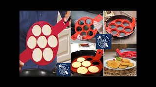 Nonstick Silicone Egg & Pancake Ring Mold #cooking #food #breakfast #craft