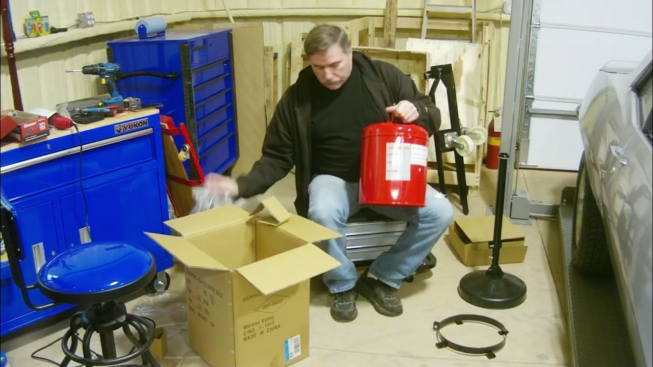 Unboxing and Assembly of a 5 Gallon Oil Drain Dolly YouTube