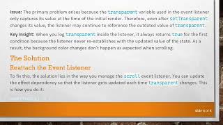Solving the useEffect State Update Issue in React: Why Your Background Change Isn&#39;t Working