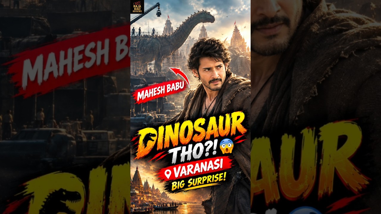 Mahesh Babu… Dinosaur Tho?! 😳🦖 | Varanasi Movie BIG Surprise! #Shorts