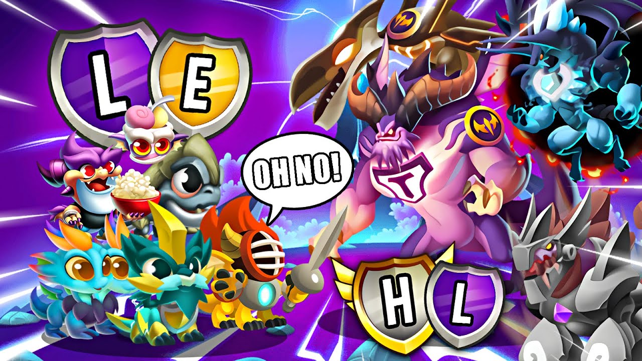 COMO GANAR TODOS LOS COMBATES SIENDO NIVEL BAJO EN DRAGON CITY!