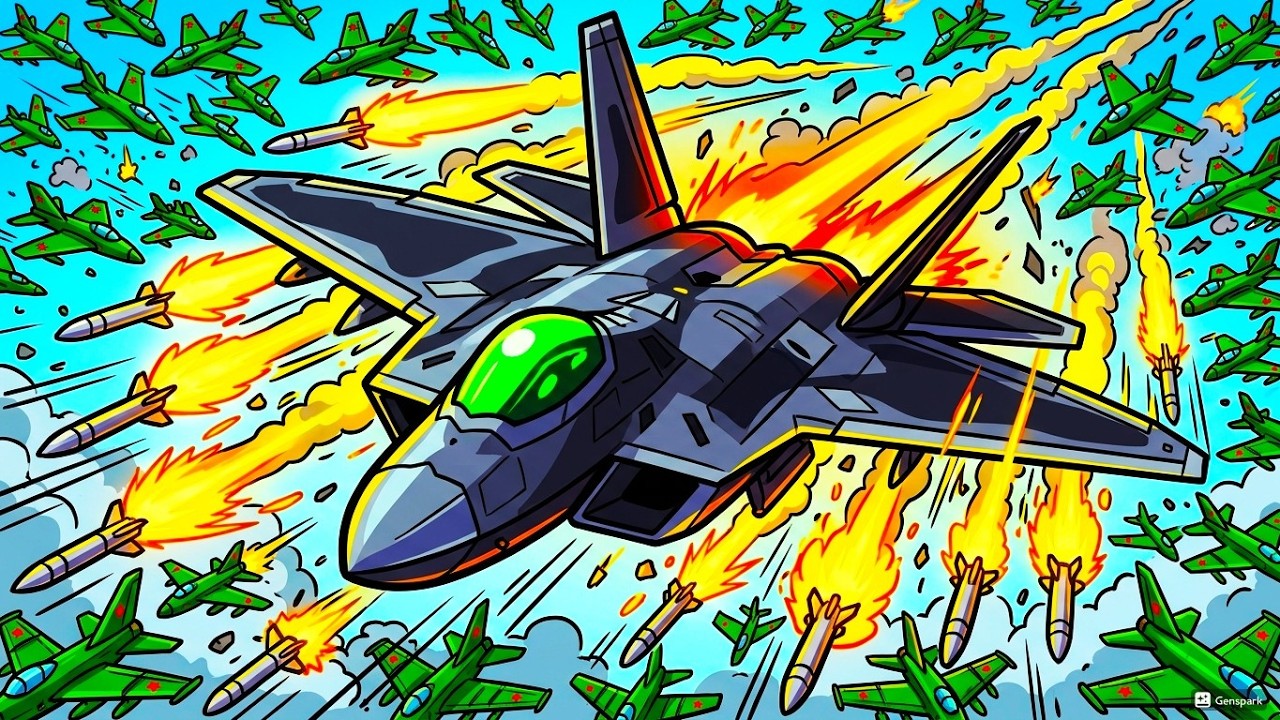 А ЧТО ЕСЛИ истребитель F-22 появится в битве за Мидуэй 1942 и атакует авианосцы Японии!