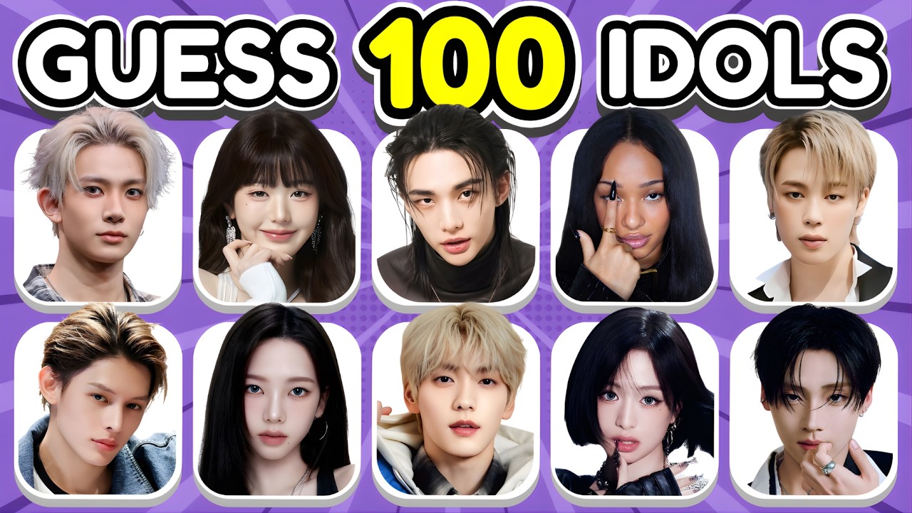 Сможете ли вы угадать 100 K-POP айдолов за 3 секунды?😳| Викторина по K-Pop 2026