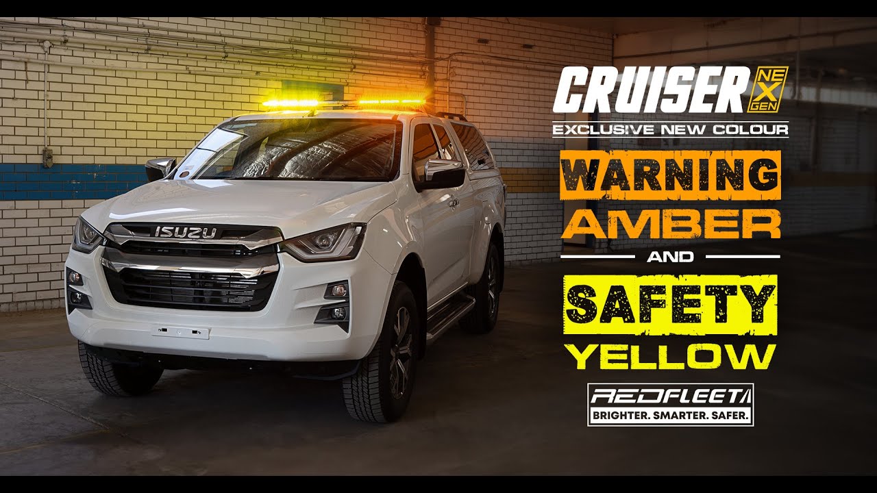 REDFLEET Dual Colour L.E.D. Safety Yellow + Warning Amber Flashing Emergency Warning Lights Vehicles