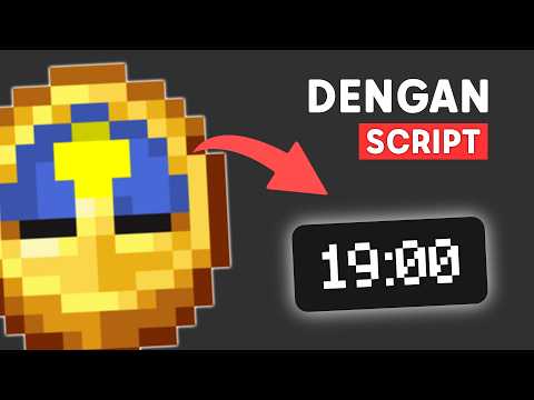 Aku Membuat Addon Waktu Minecraft Menjadi Jam Digital
