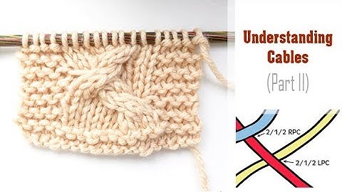 Knitting Lesson: Understanding CABLES | Reading Cable Abbreviations such as 1/2/1 LC & 2/2/2 RPC