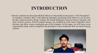 DBS10012 Engineering Science Mini Project - Heron’s Fountain