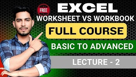 #2 workbook and worksheet difference in hindi | Excel Beginners Guide in Hindi