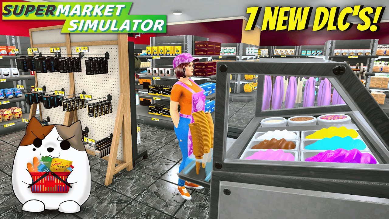 Ice Cream, Bread, Clothes and More in the 7 New DLCs in Supermarket Simulator! S2 E23