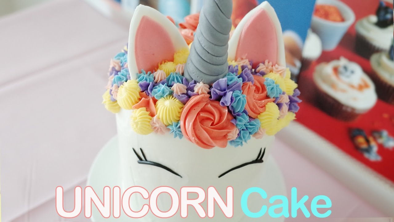 유니콘 케이크 만들기 : Unicorn Cake : 레이디 디저트 - YouTube