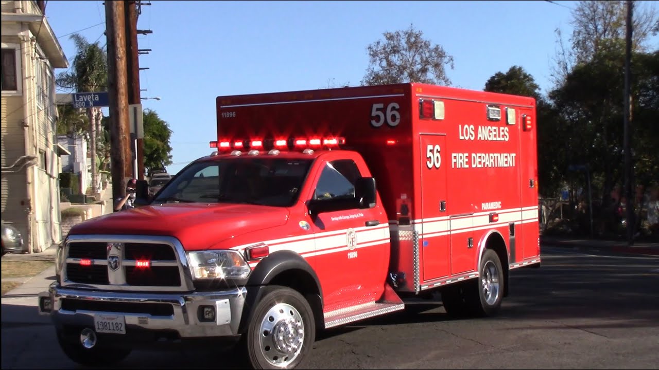 LAFD Rescue 56 Responding