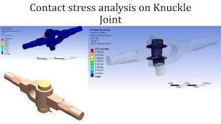 Contact stress analysis on Knuckle Joint | ANSYS workbench tutorials for beginners