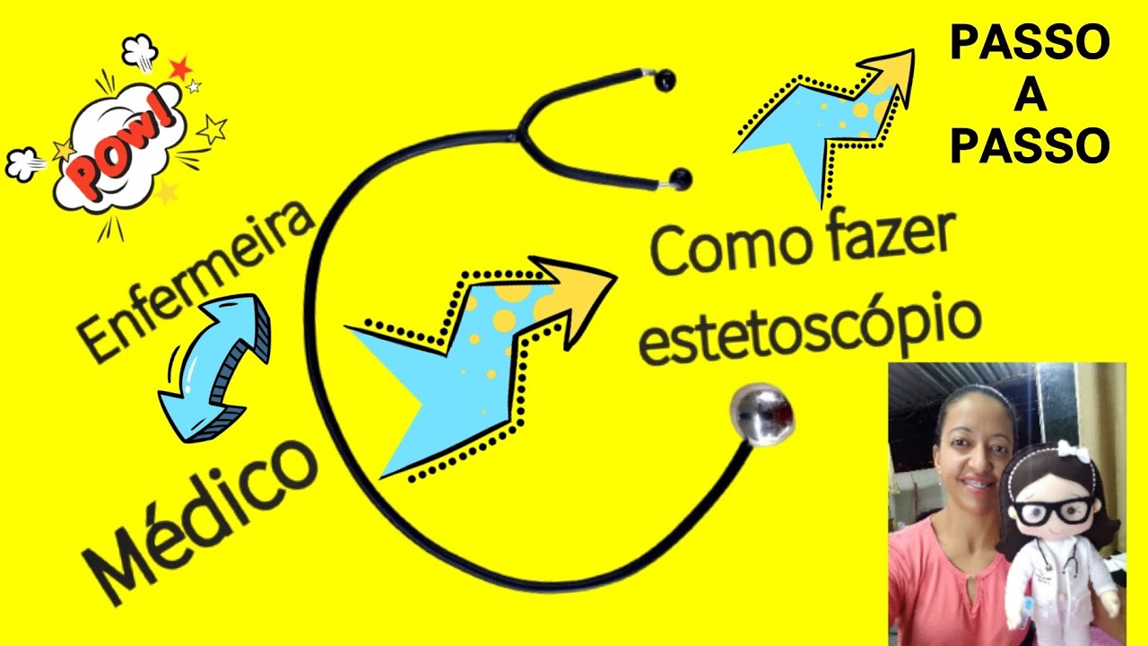 COMO FAZER ESTETOSCÓPIO para bonecas  - Apostila ENFERMEIRA Personalizada ❤️