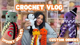 Crocheting Halloween Jellyfish and Custom Orders 🧶🎃✨