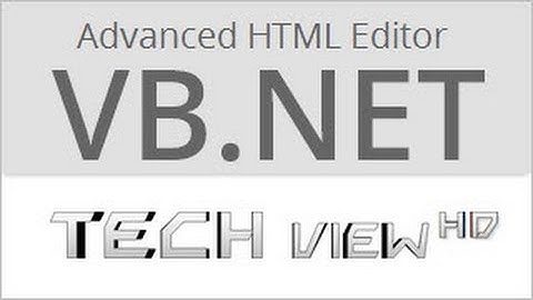 How to make an Advanced HTML Editor in VB.NET