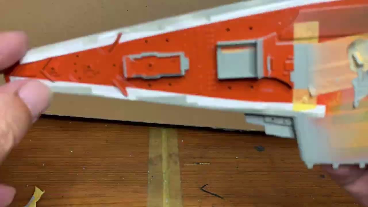 1/700 USSR aircraft carrier Kiev.  Flash came by to help unmask Kiev.