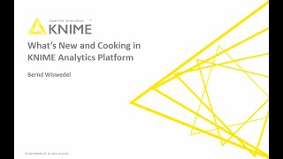 What's New and Cooking in KNIME Analytics Platform