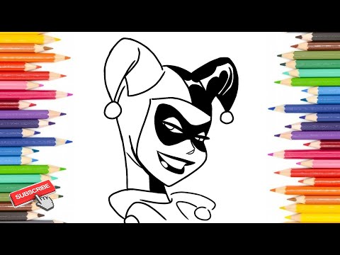 Como desenhar a Arlequina ♦️♥️♠️ passo a passo