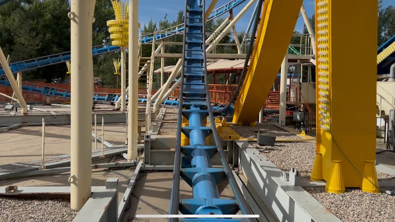 Colossus The Fire Dragon Front Seat POV (Alone on ride)