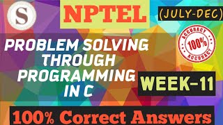 Problem solving through Programming In C||WEEK-11 Quiz Assignment  Answers 2020 ||#NPTEL||#SKumarEdu