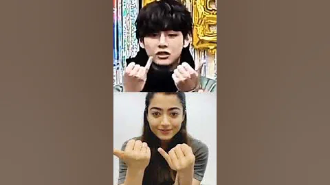Taehyung & Rashmika finger tutting #rashmikamandanna #taehyung #bts