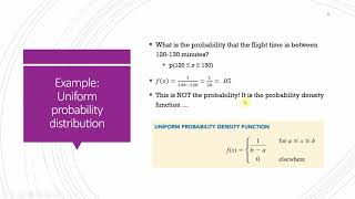 Chapter 6   Uniform Probability Distribution