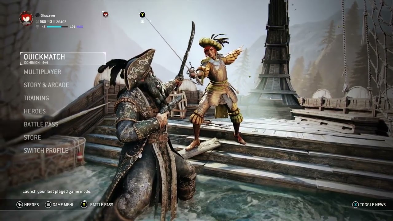 For Honor Year 9 Season 2: Defiance Virtuosa Hero Main Menu Animation [For Honor Archive]