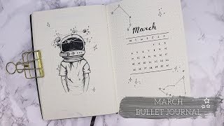 March Bullet Journal | PLAN WITH ME | Space