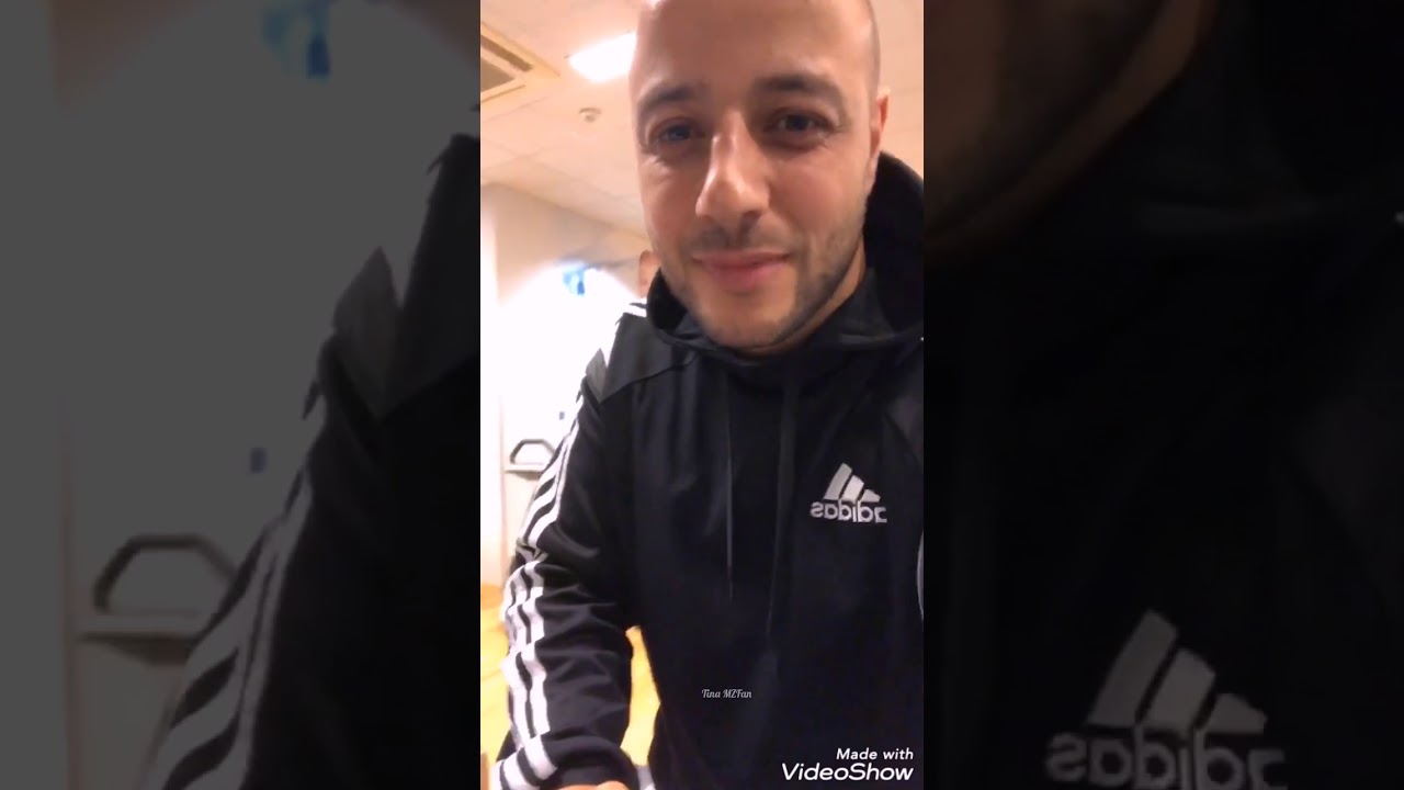 Maher Zain with his mom to the gym