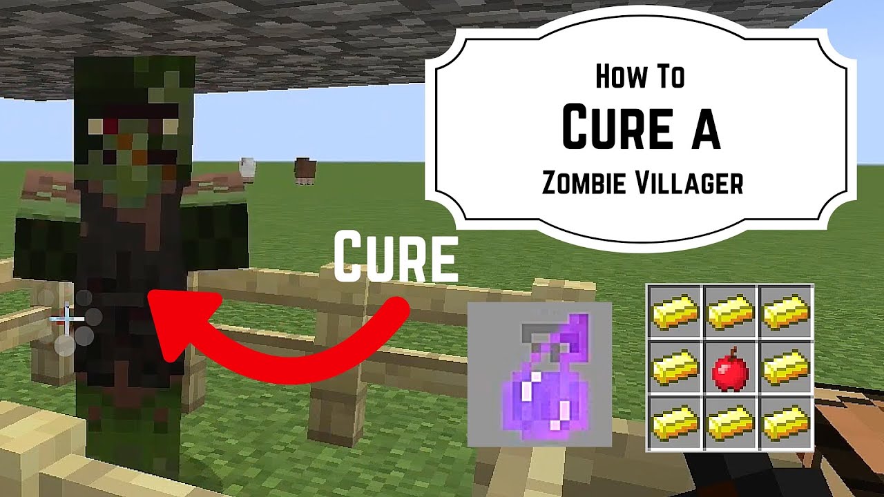 Minecraft 1 10 How To Cure A Zombie Villager Minecraft Tutorials 2 Youtube
