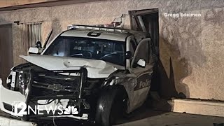 2 Phoenix police officers recovering after head-on crash in patrol car
